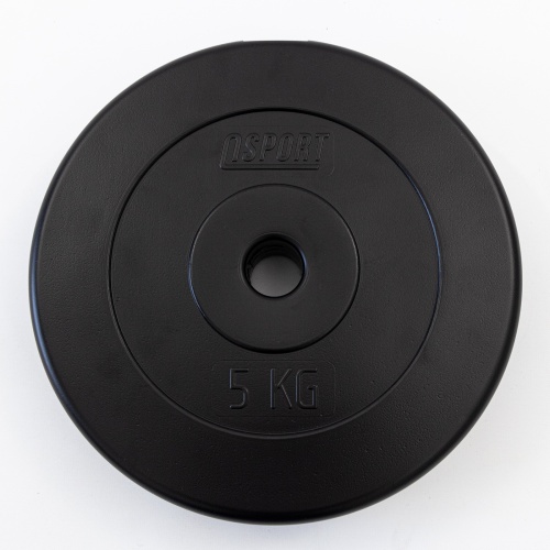 Блин-диск для гантели и штанги композитный под гриф 25мм OSPORT Lite 5 кг (OF-0142) фото 2